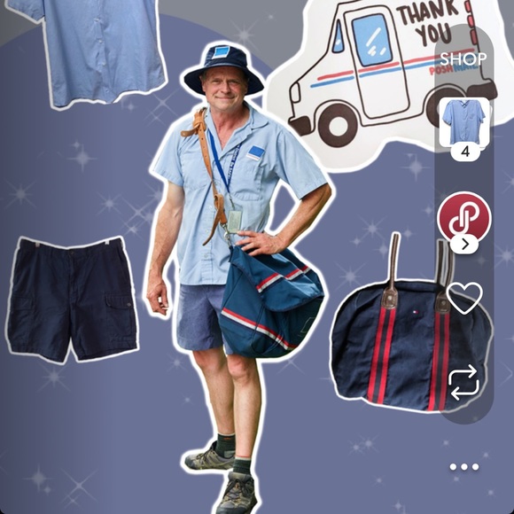 Tommy Hilfiger Navy Blue Small Canvas Duffle Bag - Picture 3 of 5